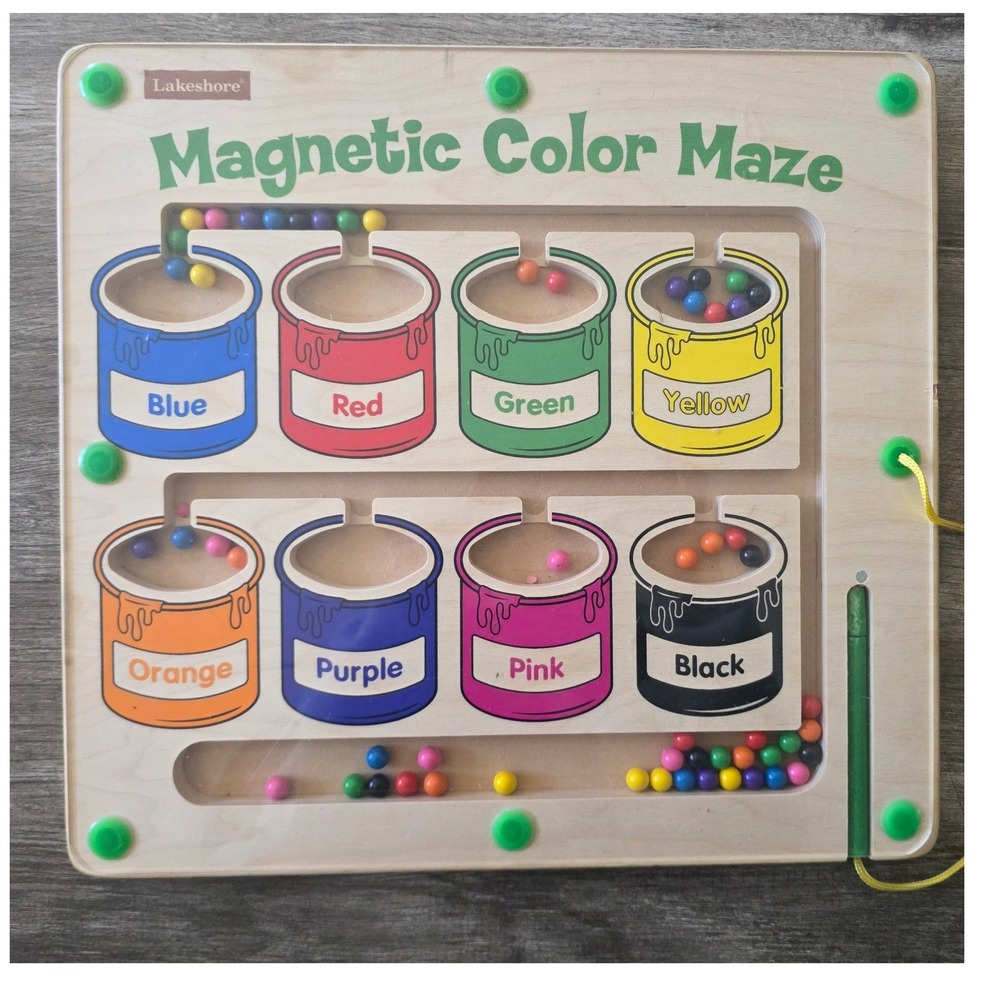 Lakeshore Learning Magnetic Color Maze Wooden Educational Teacher Homeschool